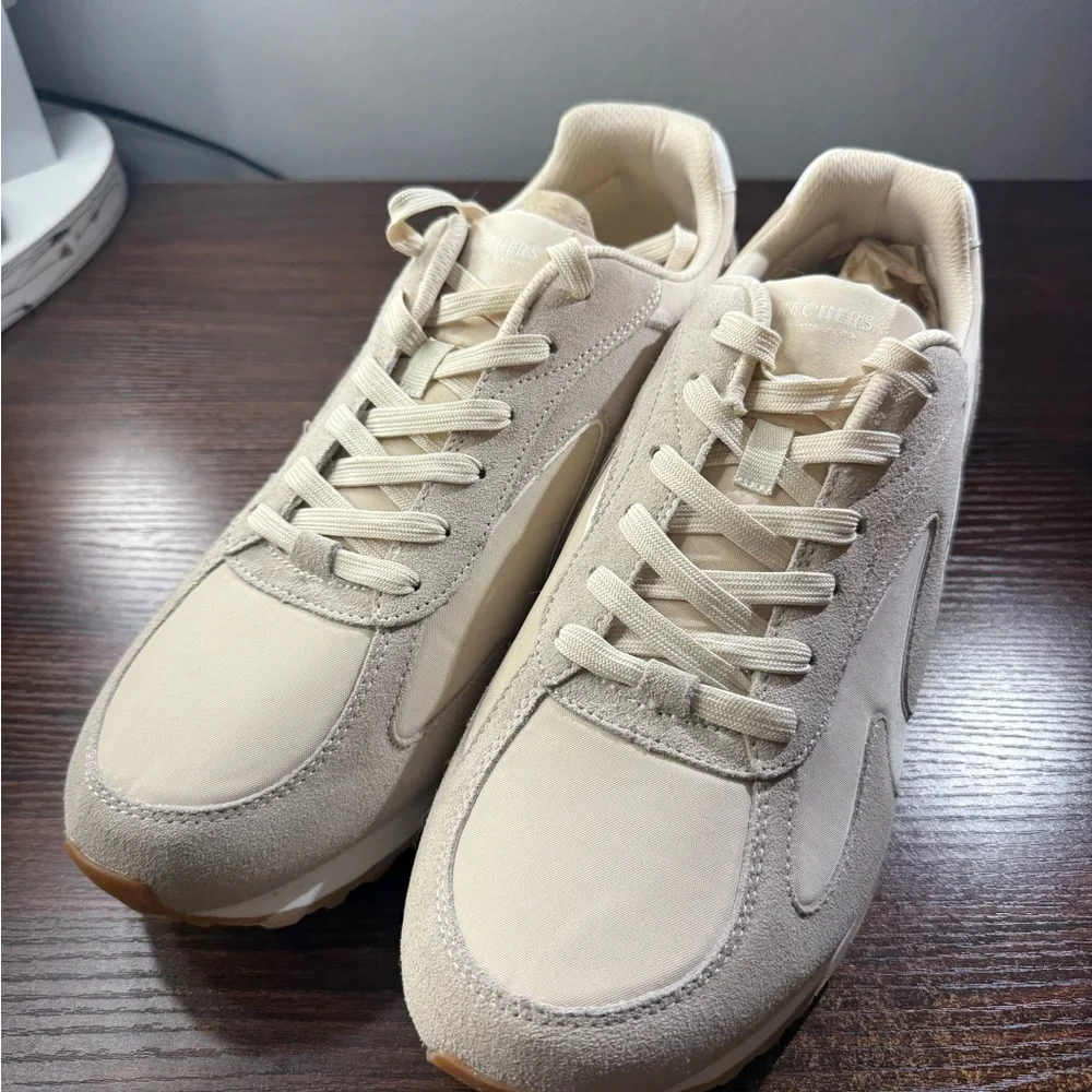 Skechers Men’s OG 85 - Fresh & Kewl Light Sneakers in Natural - Picture 3 of 5